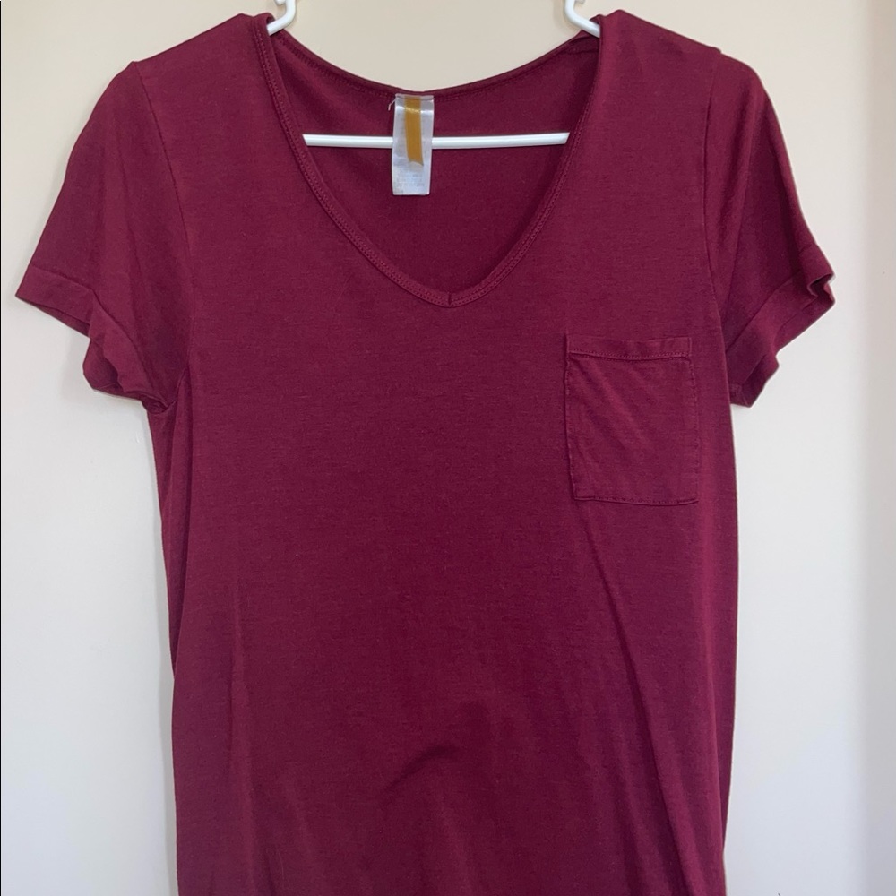Burgundy T-shirt